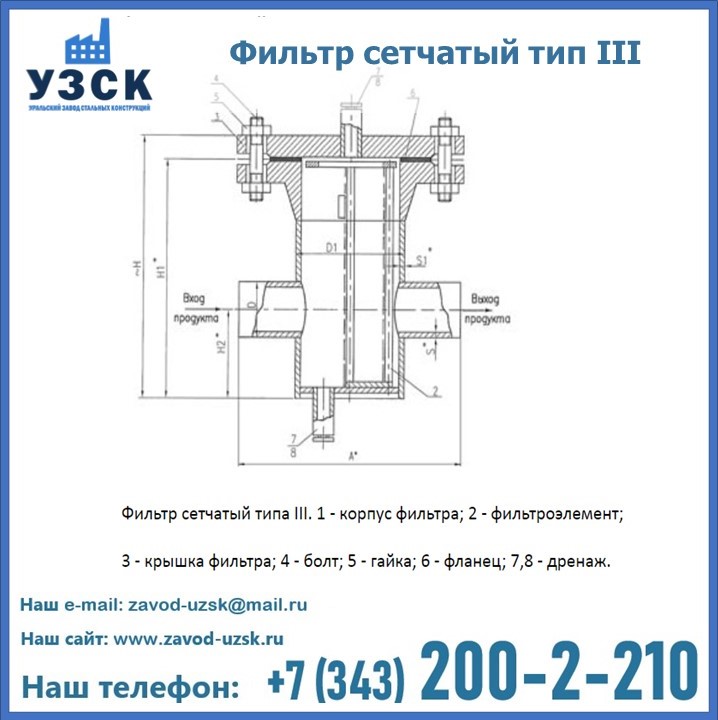 Фильтр сетчатый ФС по Т-ММ-11-2003 в Токмаке